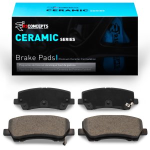 Ford Mustang Brake Pads - Rear - R1 Concepts - Ceramic - `22-`23